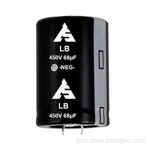 Snap-in Aluminum Electrolytic Capacitor with Large Capacitance, 450V, 68uF, 3000hrsNew